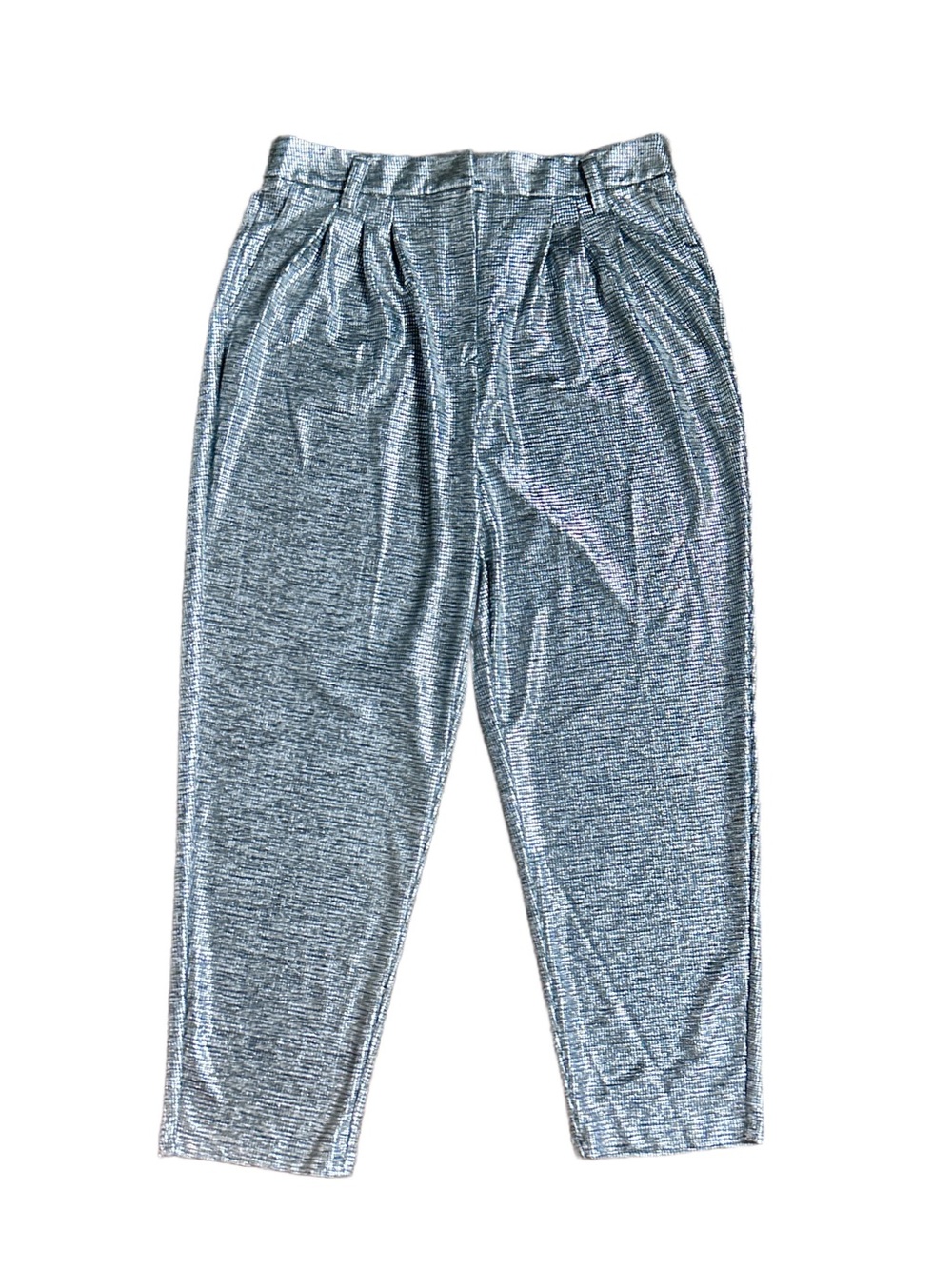 Jennifer Lopez ~ Size 12 (30/30) ~ Black & Silver Metallic ~ Jumpsuit Pants